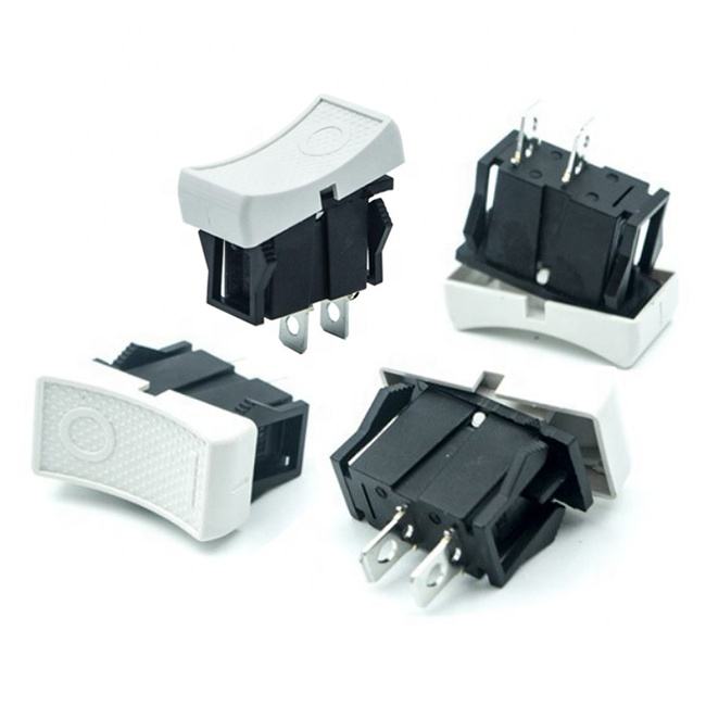 Rocker Switch 2 Pin Nút phím trắng cho ấm đun nước điện